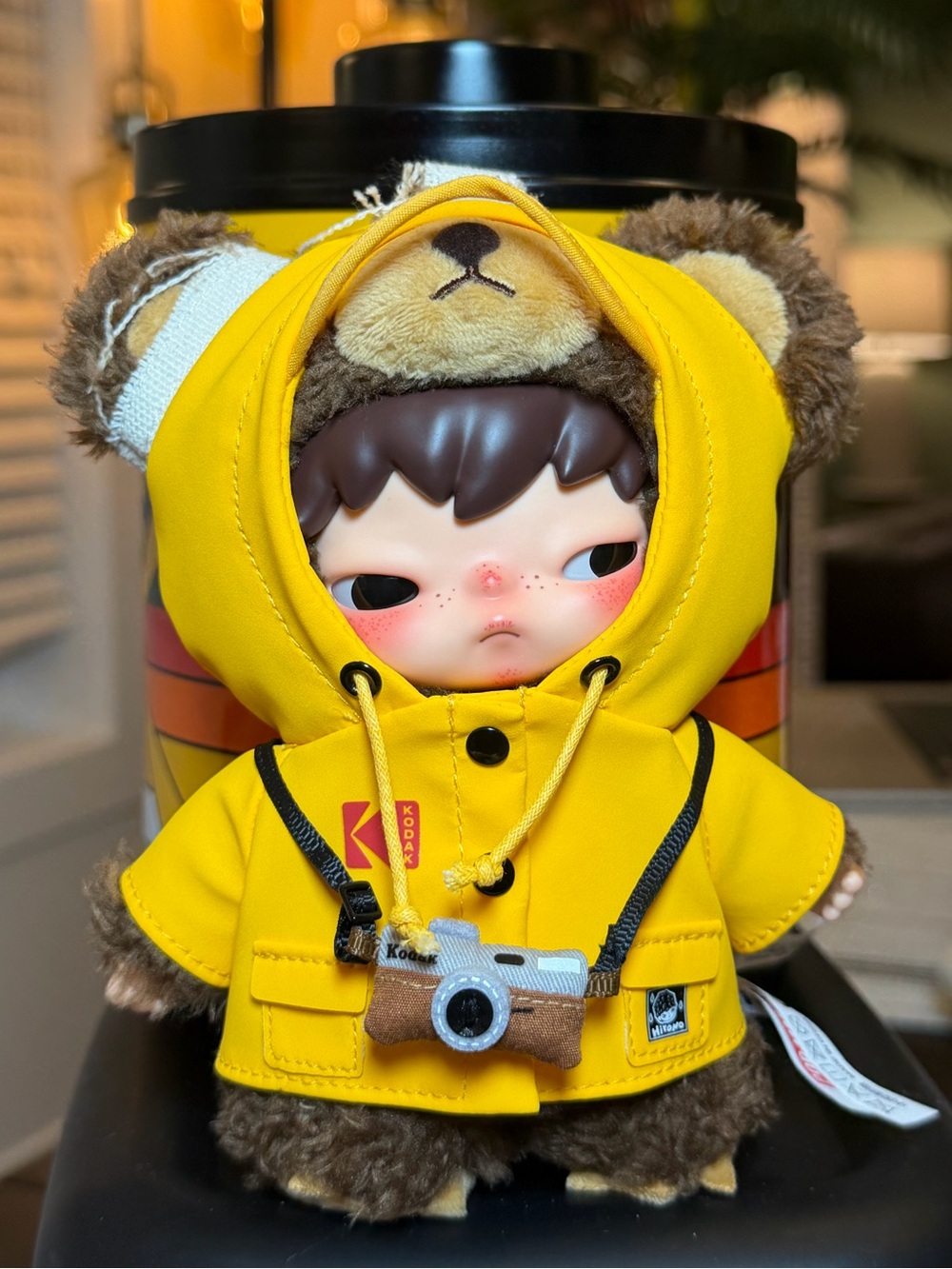 NIB Hirono x Kodak click bear plush Pop Mart exclusive